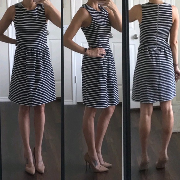 J. Crew Dresses & Skirts - J. Crew black & white striped dress